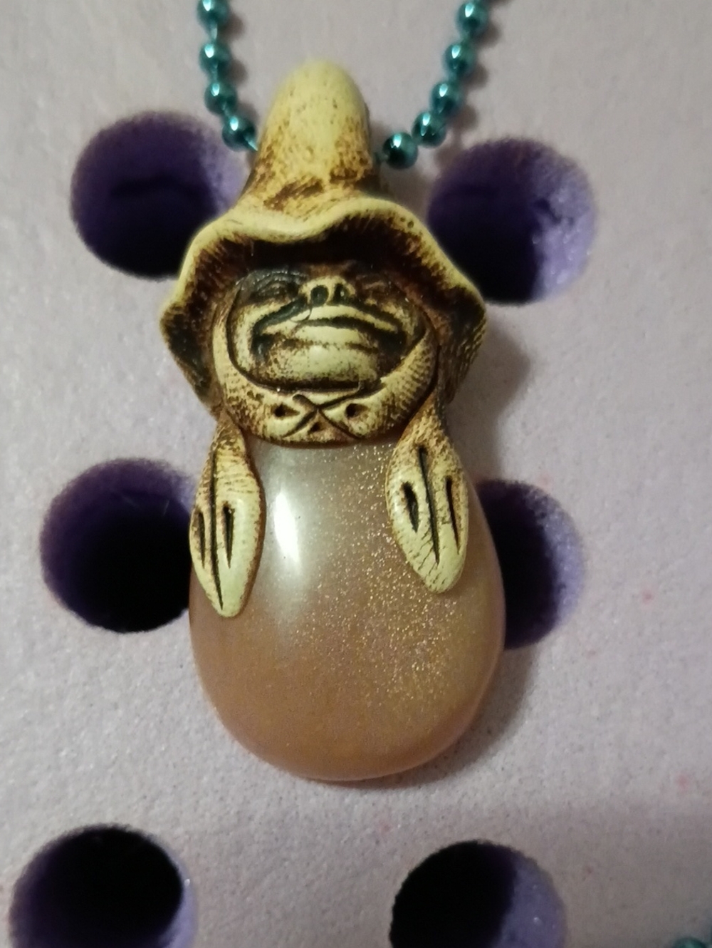 Artisan Carved Stone Necklace